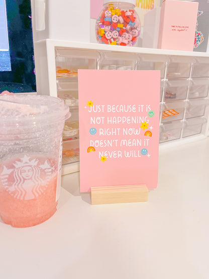 Mini Desk Prints + Wooden Stand