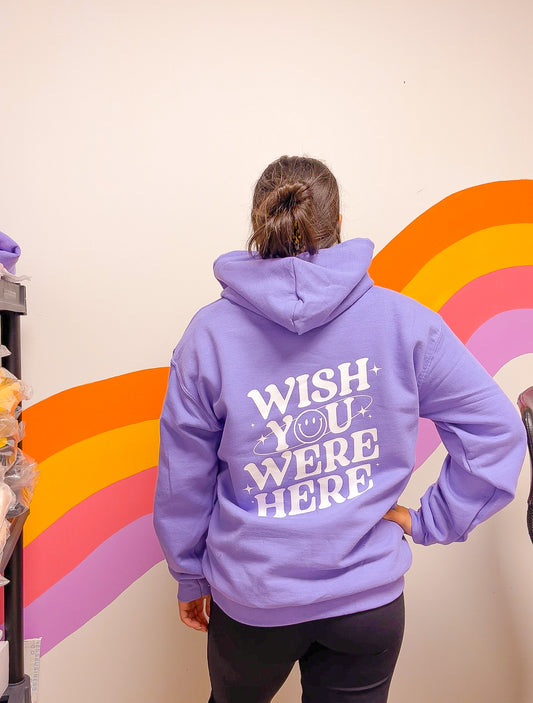 Wish You Were Here Periwinkle Hoodie
