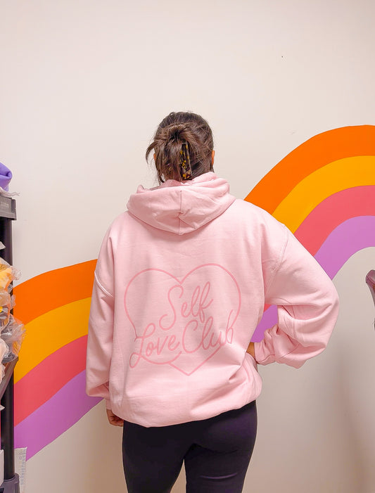 Self Love Club Pink Hoodie