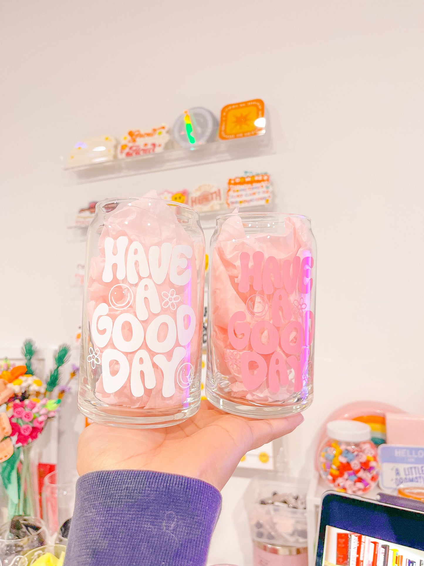 Have a Good Day Glass Cup