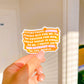 Lucky Girl Mantra Vinyl Sticker