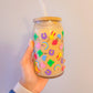 Lucky Charms Inspired Glass Cup