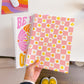 Floral Checker Spiral Notebook