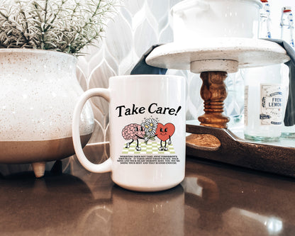 Take Care Ceramic 15oz Mug